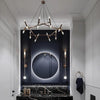 Artistic Metal Branch Chandelier Modern Industrial Sputnik Pendant Light Fixture