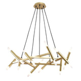 Artistic Metal Branch Chandelier Modern Industrial Sputnik Pendant Light Fixture
