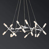 Artistic Metal Branch Chandelier Modern Industrial Sputnik Pendant Light Fixture