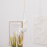 Artistic Monkey Hanging Pendant Lamp Resin Animal Figure Rope Ceiling Light