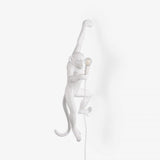 Artistic Monkey Resin Wall Sconce Whimsical Animal Design Interior Light