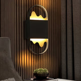 Artistic Mountain Style LED Wall Sconce for Minimalist Hallway and Bedroom Decor