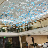 Artistic Multicolor Crystal Maple Leaf Chandelier Luxury Glass Leaf LED Pendant Light