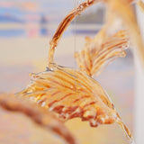 Artistic Multicolor Crystal Maple Leaf Chandelier Luxury Glass Leaf LED Pendant Light