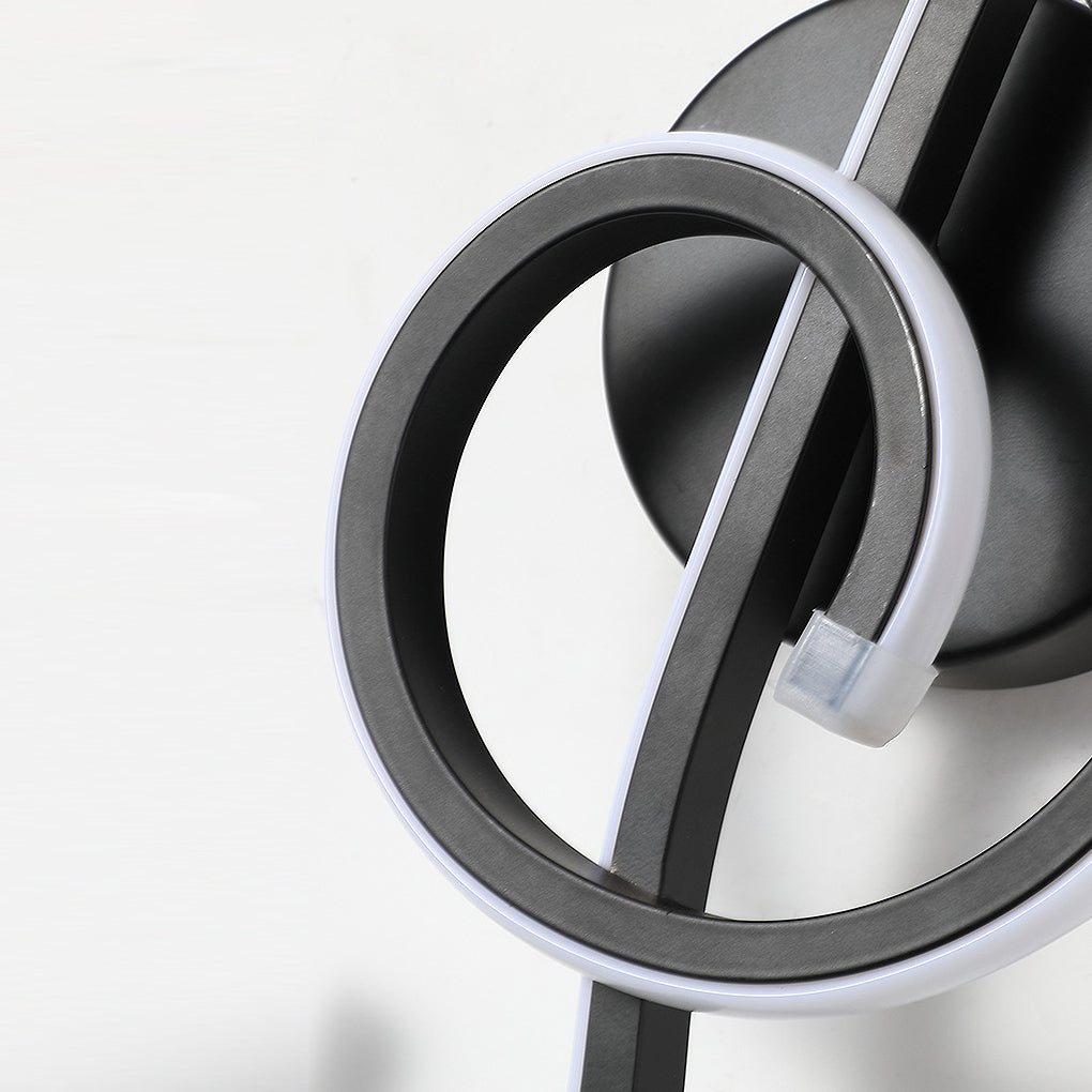Artistic Musical Note Shape LED Wall Lamp with Electroplated Aluminum Finish