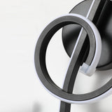 Artistic Musical Note Shape LED Wall Lamp with Electroplated Aluminum Finish