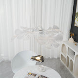 Artistic PMMA Leaf Suspension Light Modern LED Candelabrum Pendant Fixture