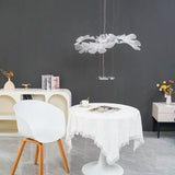 Artistic PMMA Leaf Suspension Light Modern LED Candelabrum Pendant Fixture