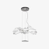 Artistic PMMA Leaf Suspension Light Modern LED Candelabrum Pendant Fixture