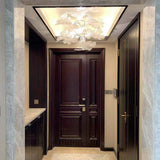 Artistic PMMA Leaf Suspension Light Modern LED Candelabrum Pendant Fixture
