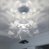 Artistic PMMA Leaf Suspension Light Modern LED Candelabrum Pendant Fixture