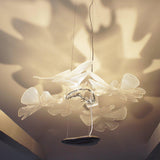 Artistic PMMA Leaf Suspension Light Modern LED Candelabrum Pendant Fixture
