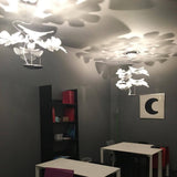 Artistic PMMA Leaf Suspension Light Modern LED Candelabrum Pendant Fixture