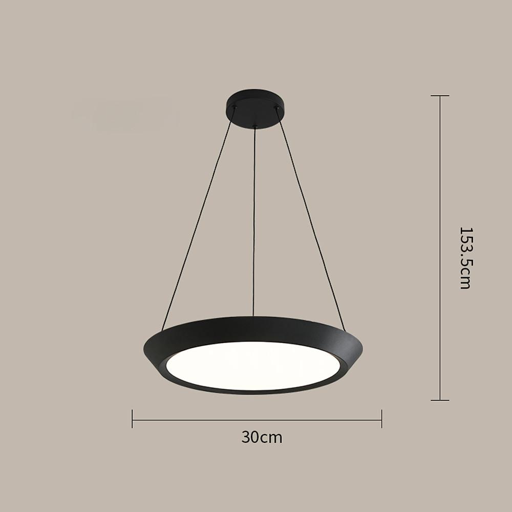 Artistic Round LED Pendant Lighting Modern Metal and Acrylic Kitchen Island Ceiling Fixture