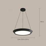 Artistic Round LED Pendant Lighting Modern Metal and Acrylic Kitchen Island Ceiling Fixture