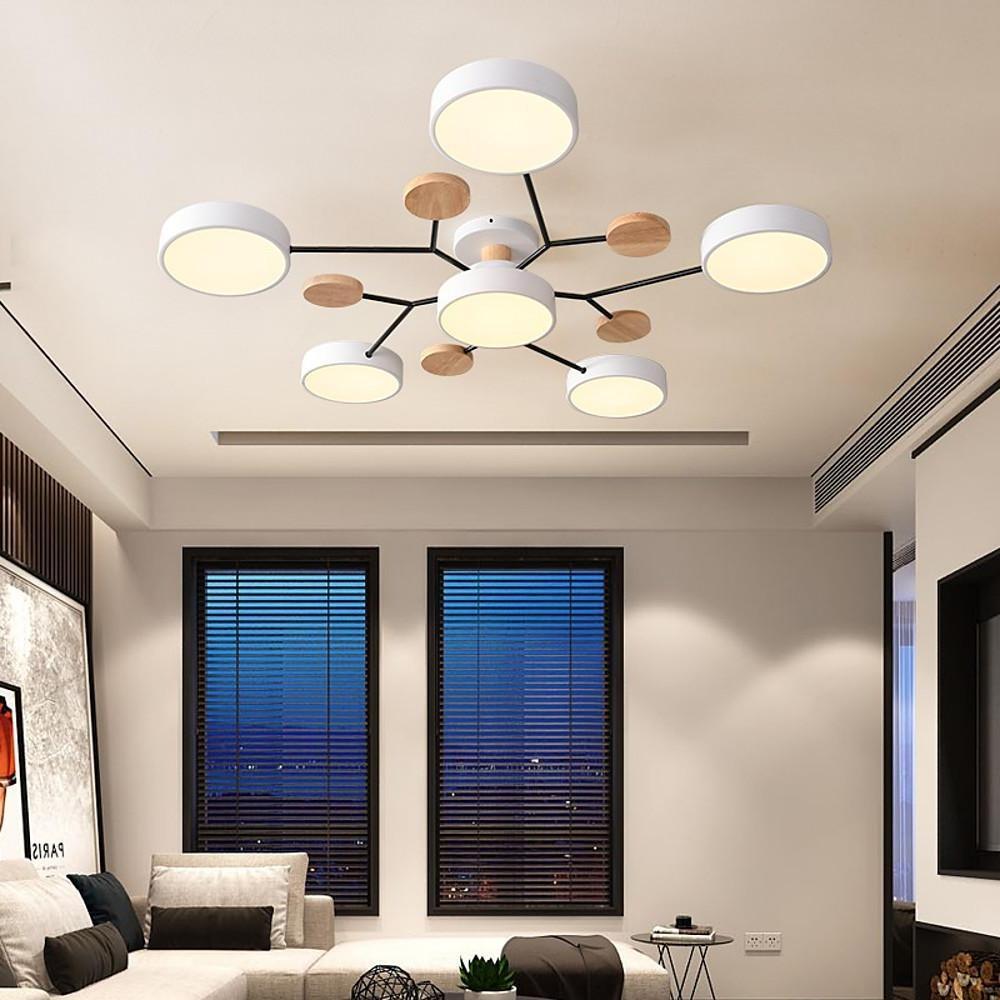 Artistic Sputnik Metal LED Chandelier Nordic Style Ceiling Light for Kids Bedroom