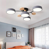 Artistic Sputnik Metal LED Chandelier Nordic Style Ceiling Light for Kids Bedroom