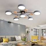 Artistic Sputnik Metal LED Chandelier Nordic Style Ceiling Light for Kids Bedroom