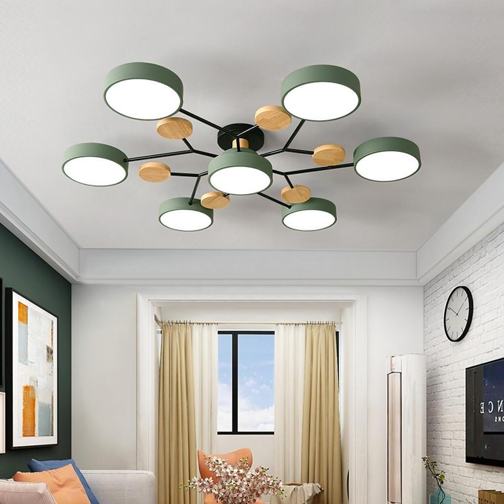 Artistic Sputnik Metal LED Chandelier Nordic Style Ceiling Light for Kids Bedroom
