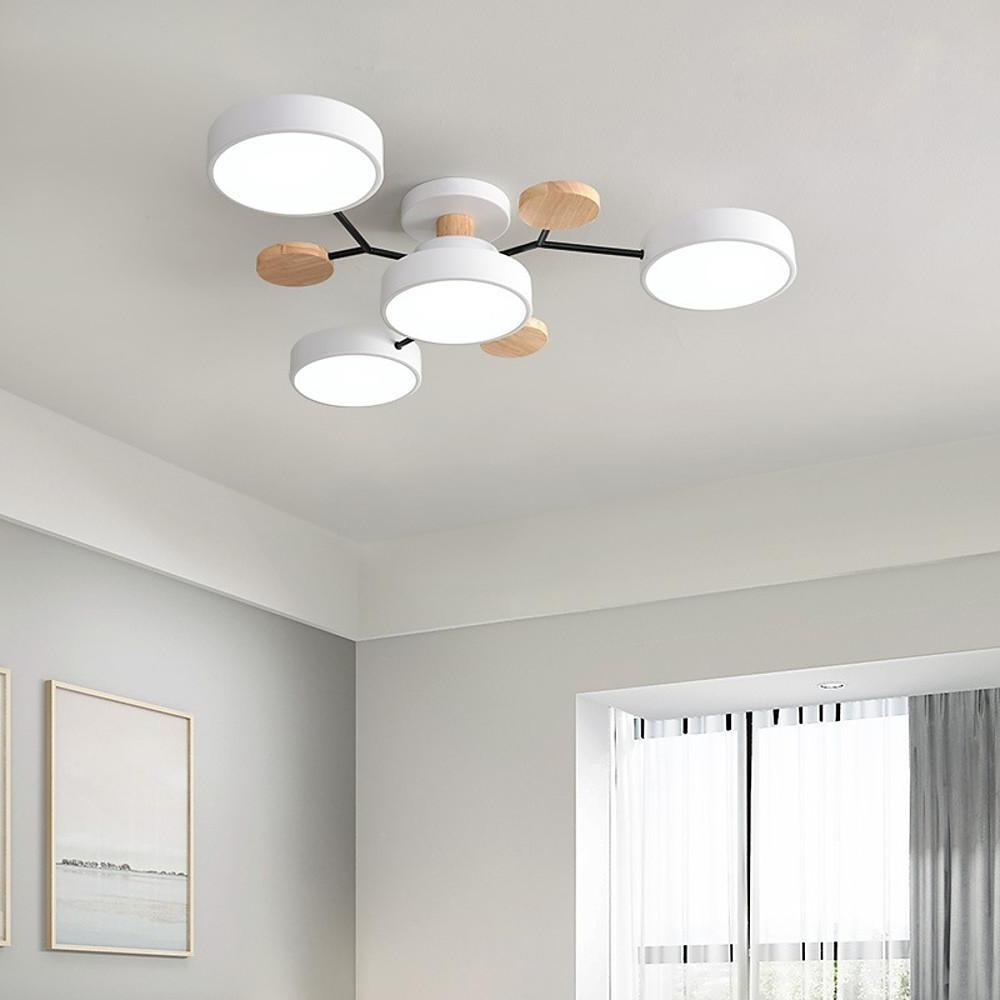 Artistic Sputnik Metal LED Chandelier Nordic Style Ceiling Light for Kids Bedroom