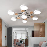 Artistic Sputnik Metal LED Chandelier Nordic Style Ceiling Light for Kids Bedroom