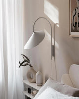 Arum Swivel Bracket Wall Lamp with Adjustable Curved Shade for Modern Interiors
