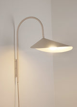 Arum Swivel Bracket Wall Lamp with Adjustable Curved Shade for Modern Interiors