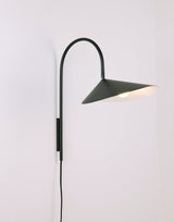 Arum Swivel Bracket Wall Lamp with Adjustable Curved Shade for Modern Interiors