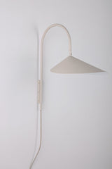 Arum Swivel Bracket Wall Lamp with Adjustable Curved Shade for Modern Interiors