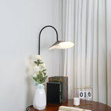 Arum Swivel Bracket Wall Lamp with Adjustable Curved Shade for Modern Interiors