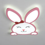 Creative Bunny Shape LED Flush Mount Ceiling Light for Nursery and Kids Bedroom