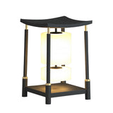 Asian Inspired Outdoor Garden Post Light Waterproof LED Landscape Pathway Lamp for Villa Courtyard
