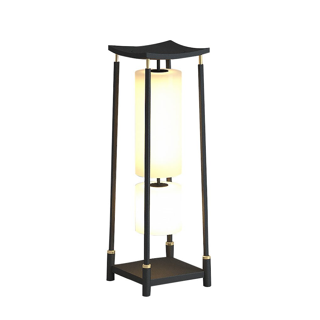 Asian Inspired Outdoor Garden Post Light Waterproof LED Landscape Pathway Lamp for Villa Courtyard