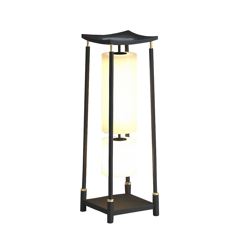 Asian Inspired Outdoor Garden Post Light Waterproof LED Landscape Pathway Lamp for Villa Courtyard