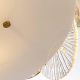 Aster Modern Glass Chandelier Pendant Light for Living Room and Dining Areas in Gold Finish