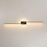 Asymmetric Linear Strip Wall Light Modern LED Brass Sconce for Hallway and Bedroom
