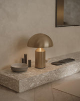 Modern Geometric Atollo Metal Table Lamp Mushroom Shape Accent Desk Light