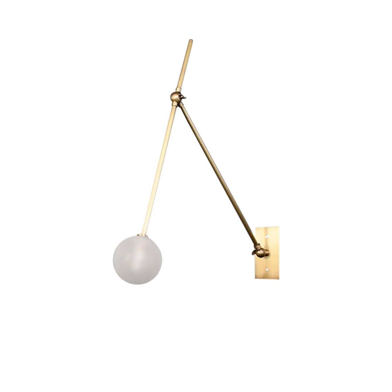 Auguri Adjustable Articulating Joint Wall Sconce Modern Indoor Brass Wall Lamp
