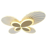 Butterfly Shaped Dimmable LED Flush Mount Ceiling Lamp Nordic Style Modern Lighting for Living Room