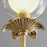 Aureate Radiance Glass Globe Branch Chandelier Elegant Brass Pendant Lighting