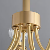 Aureate Radiance Glass Globe Branch Chandelier Elegant Brass Pendant Lighting