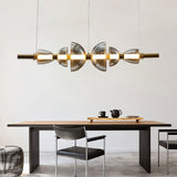 Aurora Glass Globe LED Pendant Lamp Contemporary Ceiling Light Fixture for Modern Homes