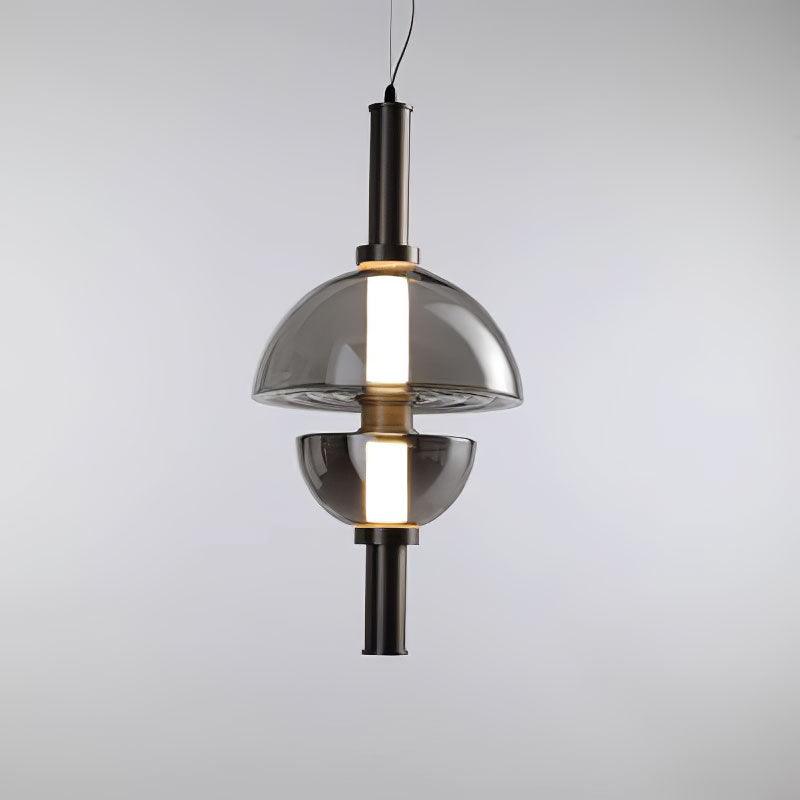 Aurora Glass Globe LED Pendant Lamp Contemporary Ceiling Light Fixture for Modern Homes