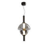 Aurora Glass Globe LED Pendant Lamp Contemporary Ceiling Light Fixture for Modern Homes