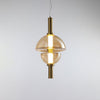 Aurora Glass Globe LED Pendant Lamp Contemporary Ceiling Light Fixture for Modern Homes