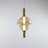 Aurora Glass Globe LED Pendant Lamp Contemporary Ceiling Light Fixture for Modern Homes
