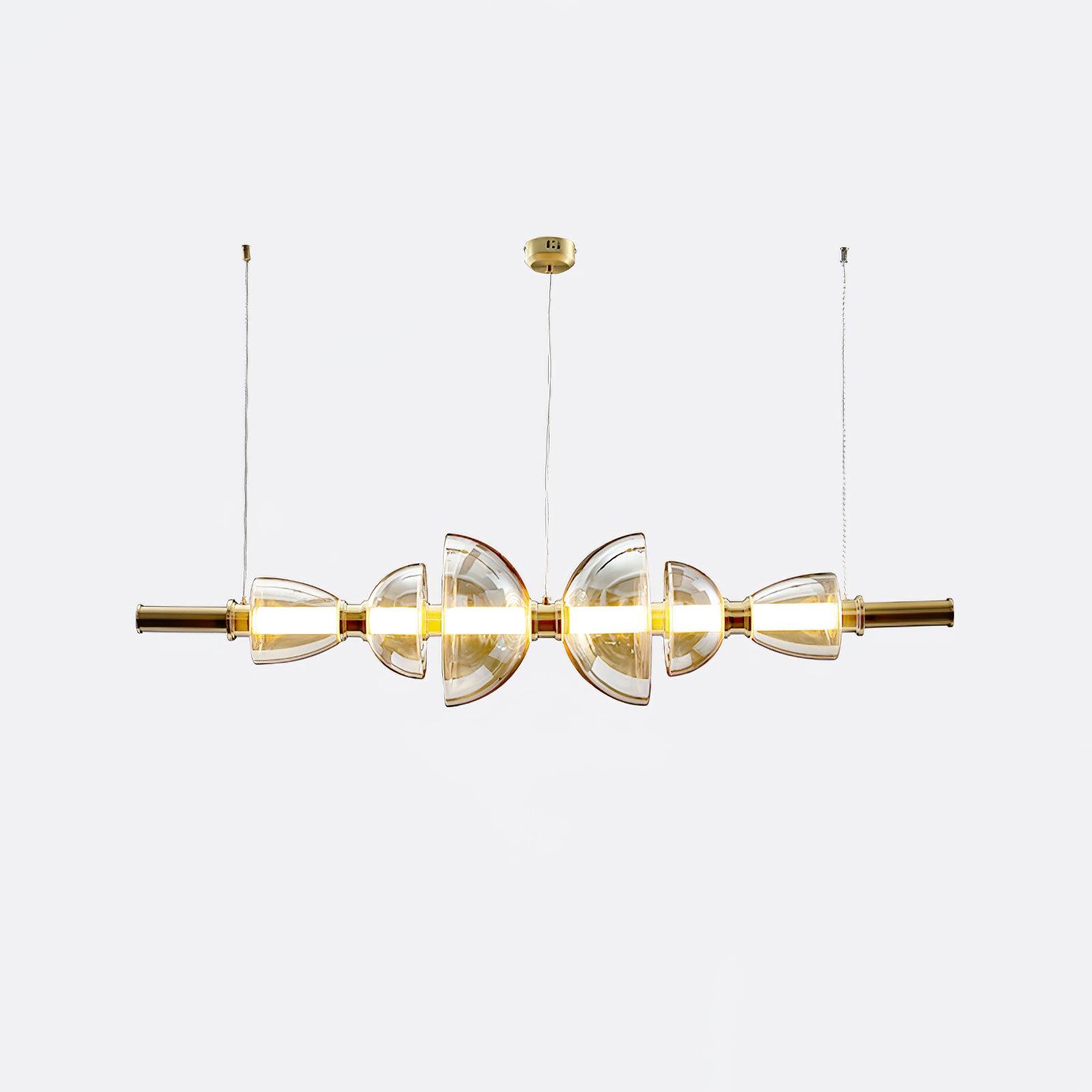 Aurora Glass Globe LED Pendant Lamp Contemporary Ceiling Light Fixture for Modern Homes