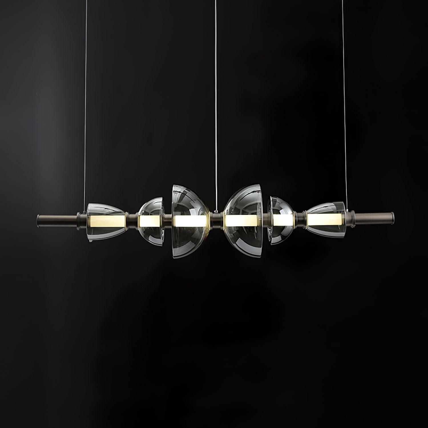 Aurora Glass Globe LED Pendant Lamp Contemporary Ceiling Light Fixture for Modern Homes