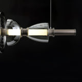 Aurora Glass Globe LED Pendant Lamp Contemporary Ceiling Light Fixture for Modern Homes