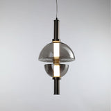 Aurora Glass Globe LED Pendant Lamp Contemporary Ceiling Light Fixture for Modern Homes